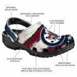 customized winnipeg jets patriotic stripes clog best selling