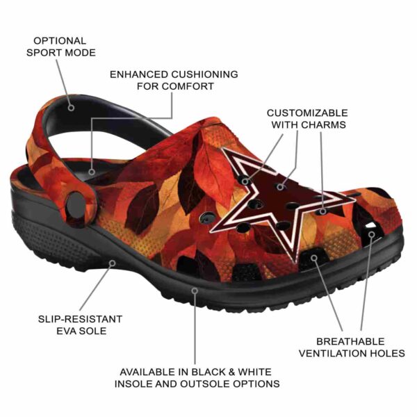 dallas cowboys autumn leaves crocs new arrival