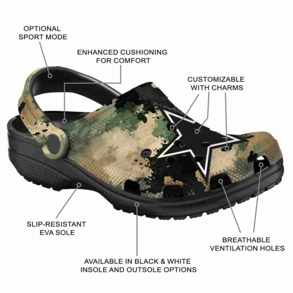 dallas cowboys camouflage craze crocs new arrival