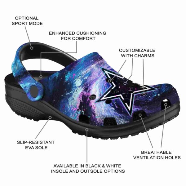 dallas cowboys galaxy swirl crocs new arrival