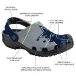 Dallas Cowboys Geometric Background Crocs Best selling
