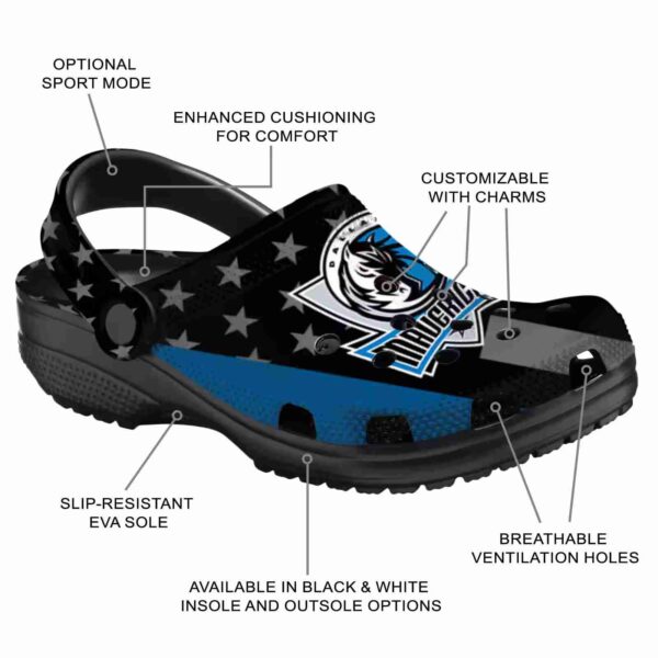 dallas mavericks stellar stripes theme clog new arrival