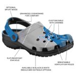 Detroit Lions Geometric Background Crocs Best selling