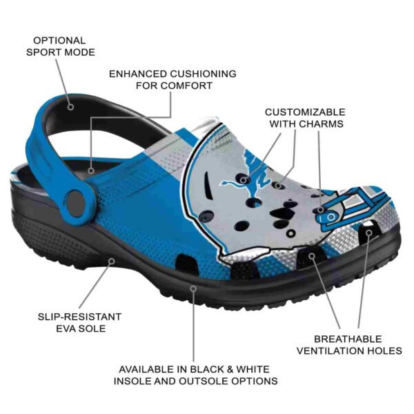 detroit lions helmet stripes crocs new arrival