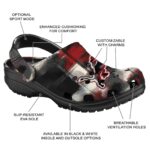 Detroit Lions Plaid Fusion Crocs Fashion forward