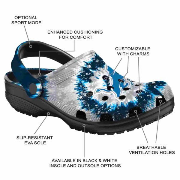 detroit lions radiant burst effect crocs new arrival