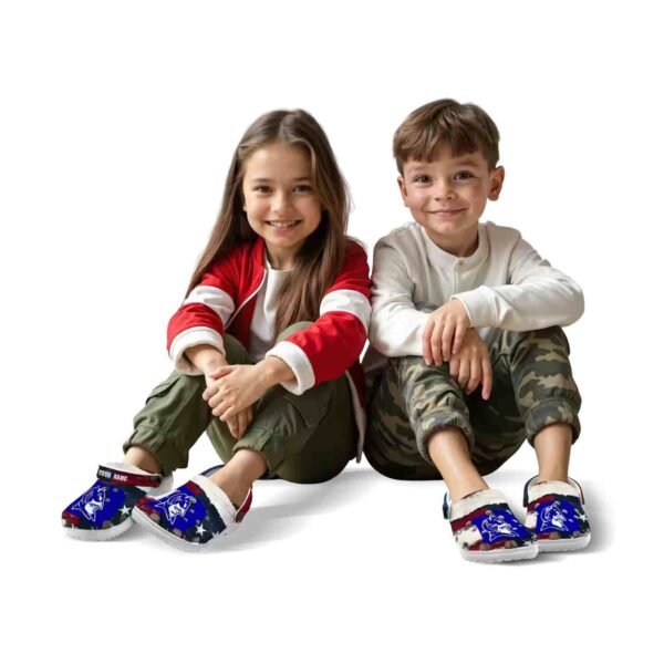 duke blue devils patriotic stripes crocs fashion forward