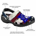 Duke Blue Devils Patriotic Stripes Crocs Fashion forward