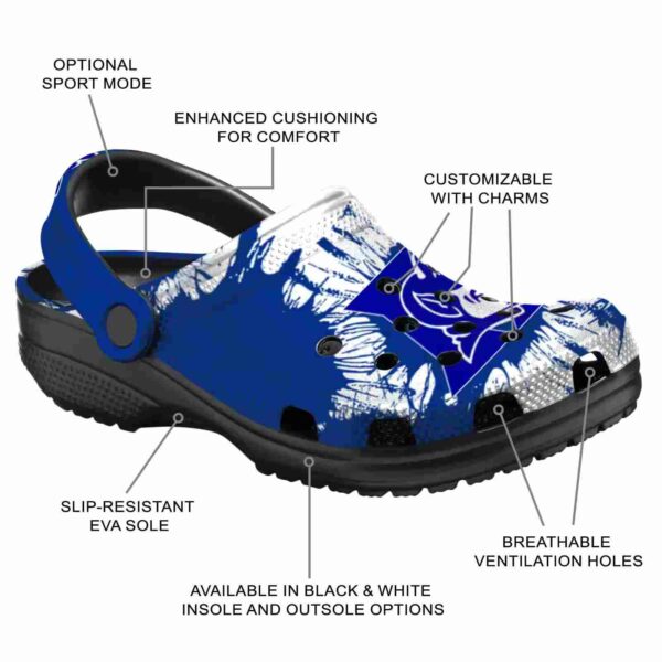 duke blue devils splatter graphics crocs new arrival