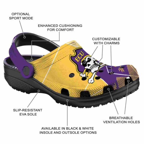 east carolina pirates geometric background clog new arrival