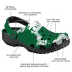 eastern michigan eagles splatter graphics clog best selling
