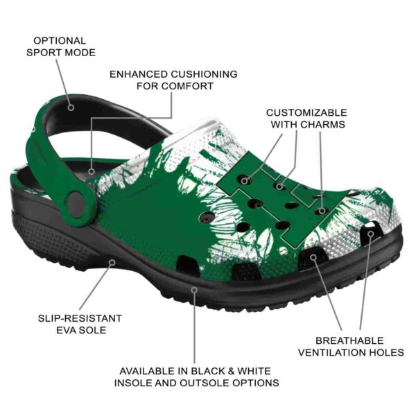 eastern michigan eagles splatter graphics clog new arrival
