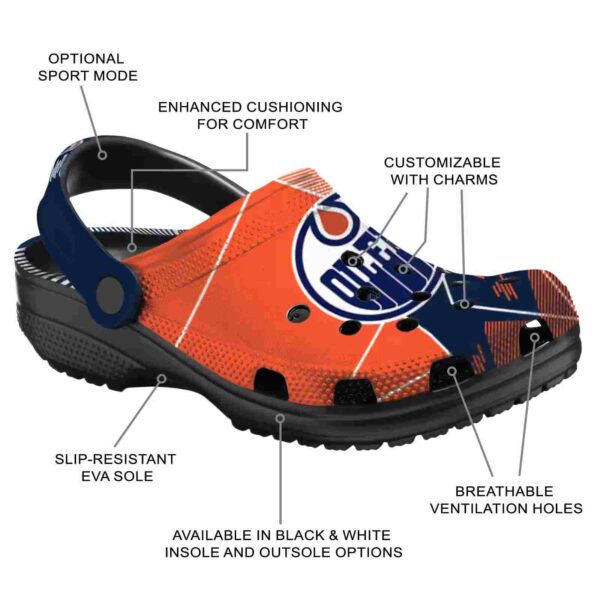 edmonton oilers geometric background clog new arrival