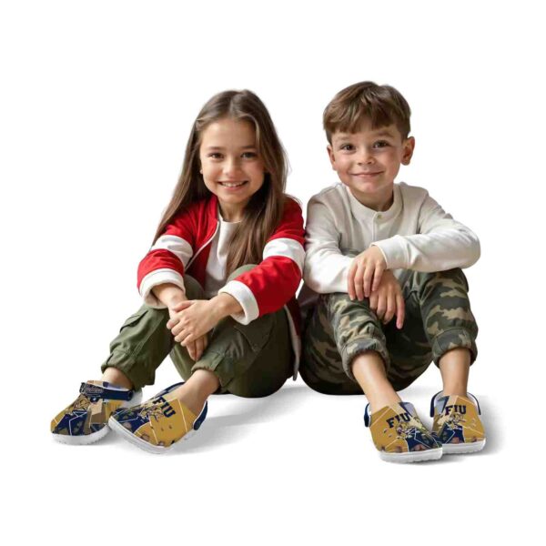 fiu panthers geometric background clog fashion forward