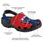 florida atlantic owls geometric background clog best selling