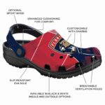 florida panthers geometric background clog best selling