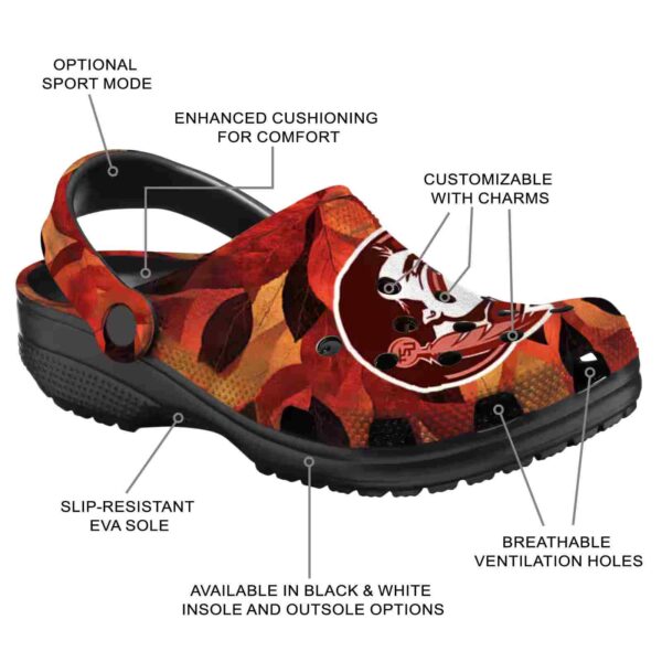 florida state seminoles autumn leaves crocs new arrival