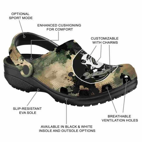 florida state seminoles camouflage craze crocs new arrival