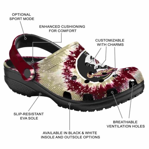 florida state seminoles radiant burst effect crocs new arrival