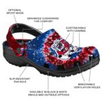 fresno state bulldogs radiant burst effect clog best selling