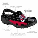 fresno state bulldogs stellar stripes theme clog best selling