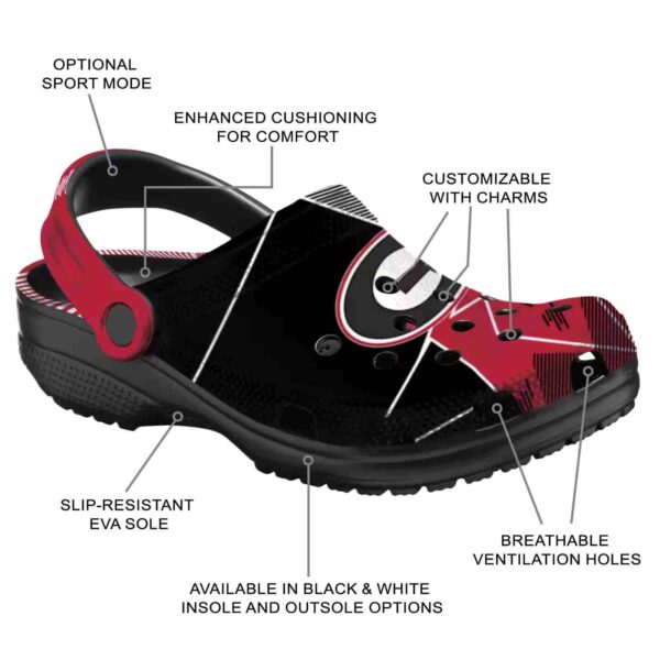georgia bulldogs geometric background crocs new arrival