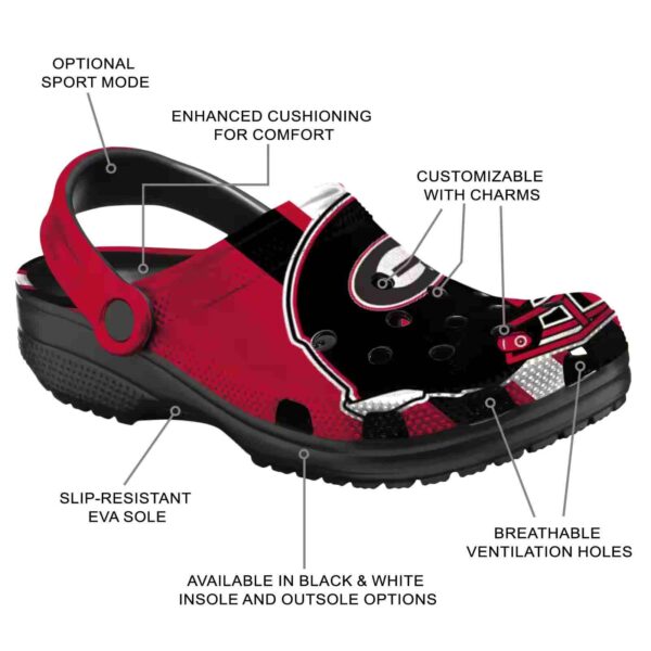 georgia bulldogs helmet stripes crocs new arrival