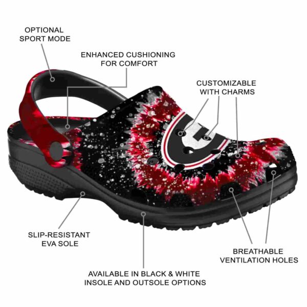 georgia bulldogs radiant burst effect crocs new arrival