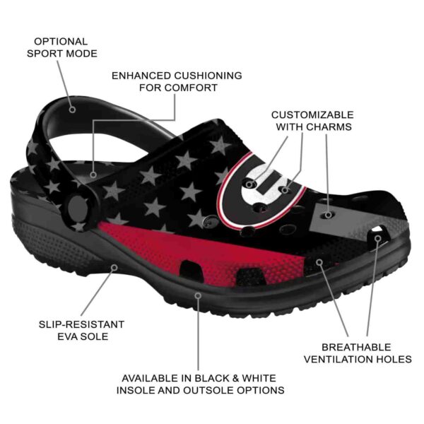 georgia bulldogs stellar stripes theme crocs new arrival
