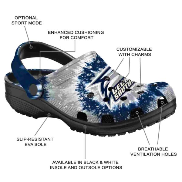 georgia southern eagles radiant burst effect clog new arrival
