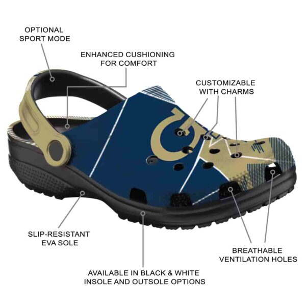 georgia tech yellow jackets geometric background clog new arrival