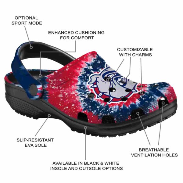 gonzaga bulldogs radiant burst effect clog new arrival