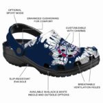 gonzaga bulldogs splatter graphics clog best selling