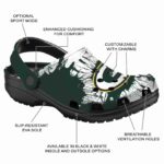 Green Bay Packers Splatter Graphics Crocs Best selling