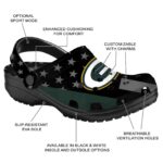 Green Bay Packers Stellar Stripes Theme Crocs Best selling