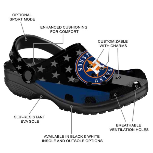 houston astros stellar stripes theme crocs new arrival