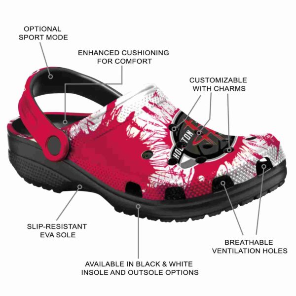 houston rockets splatter graphics clog new arrival