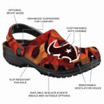 Houston Texans Autumn Leaves Crocs Fashion forward