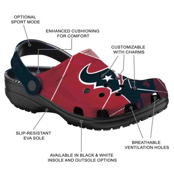 houston texans geometric background crocs new arrival