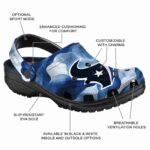 Houston Texans Ocean Waves Crocs Fashion forward