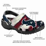 Houston Texans Patriotic Stripes Crocs Fashion forward