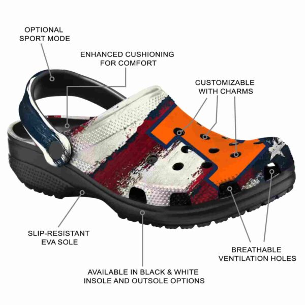 illinois fighting illini patriotic stripes crocs new arrival