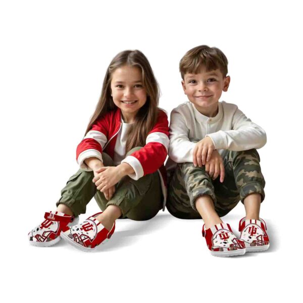 indiana hoosiers helmet stripes clog fashion forward