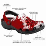 indiana hoosiers splatter graphics clog best selling