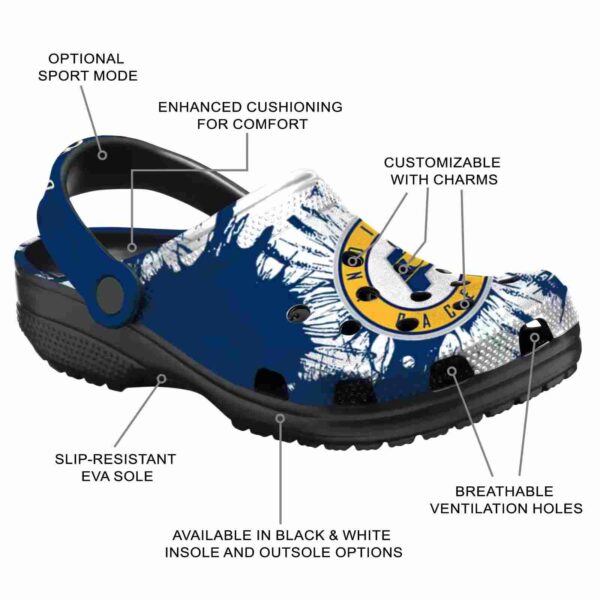indiana pacers splatter graphics clog new arrival