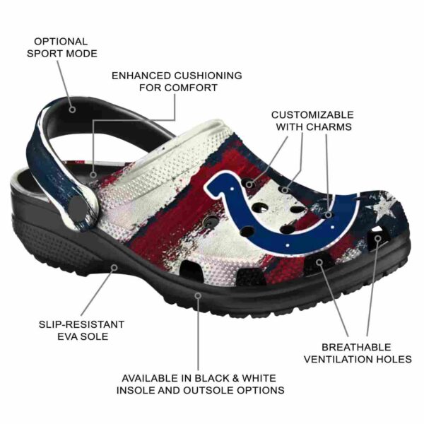 indianapolis colts patriotic stripes crocs new arrival