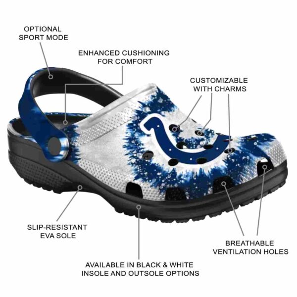 indianapolis colts radiant burst effect crocs new arrival