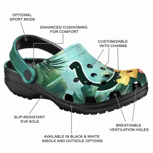 indianapolis colts tropical vibes crocs new arrival