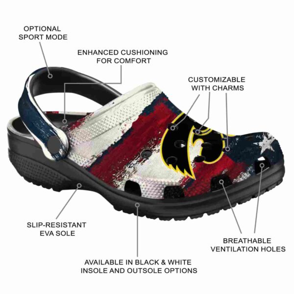 iowa hawkeyes patriotic stripes crocs new arrival