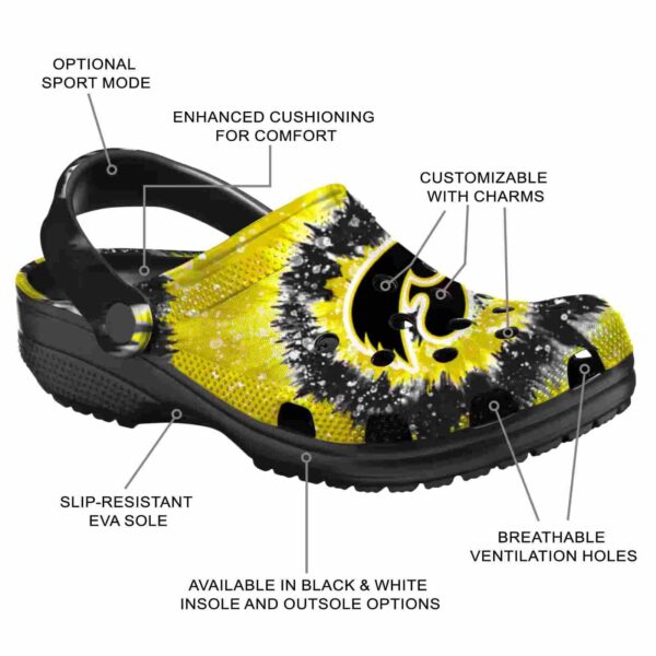 iowa hawkeyes radiant burst effect crocs new arrival